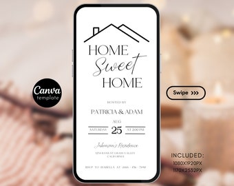 House Warming Invitation Template Electronic New Home Party Evite Editable Invite House Warming Party invite Digital Evite Invite Phone 467