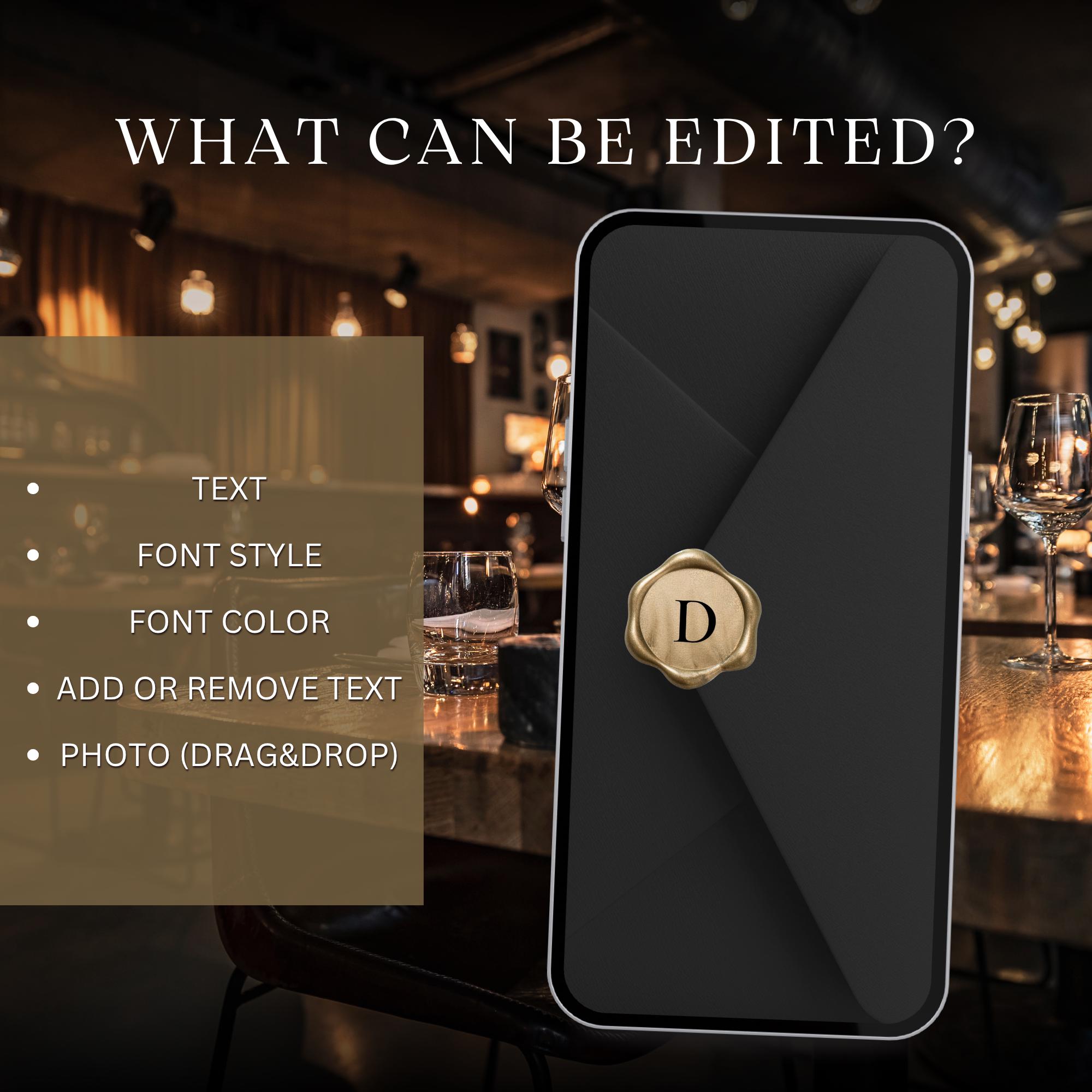 Luxury Black and Gold Birthday Invitation Template for Men | Animated ...