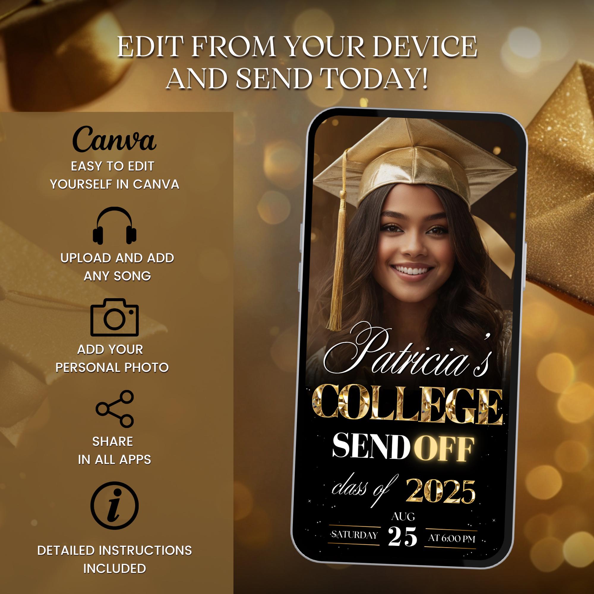 Graduation Animated Video Invitation, Graduation Party Invitation ...