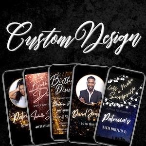 Custom Invitation | Customizing birthday invitation by using already available designs from our store