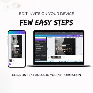 Animated Birthday Invitation With Photo Digital Photo Template Canva ...