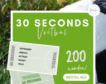 Voetbal 30 Seconds • Afdrukbaar • 40 kaartjes! • Nederlands (NL)