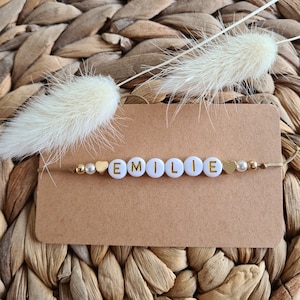 Bracelet lettres luxe personnalisé,  lettres  personnalisables
