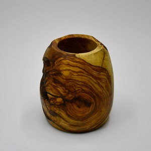 Wood Vases Handmade | Olive Tree Wood Vases for Unique Decor | Rustic Decor Wood Decor | Natural Room Decorative Objects | Wooden Decoration