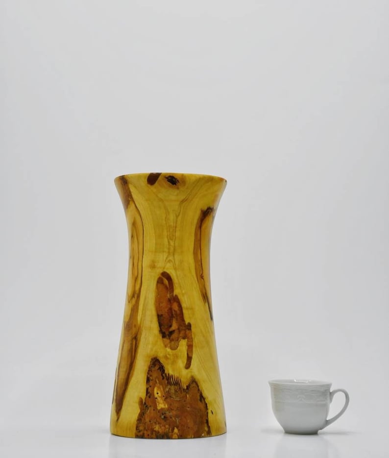 Large Vases Wood Urn Flower Vase Rustic Wood Decor Pampas Grass Vase