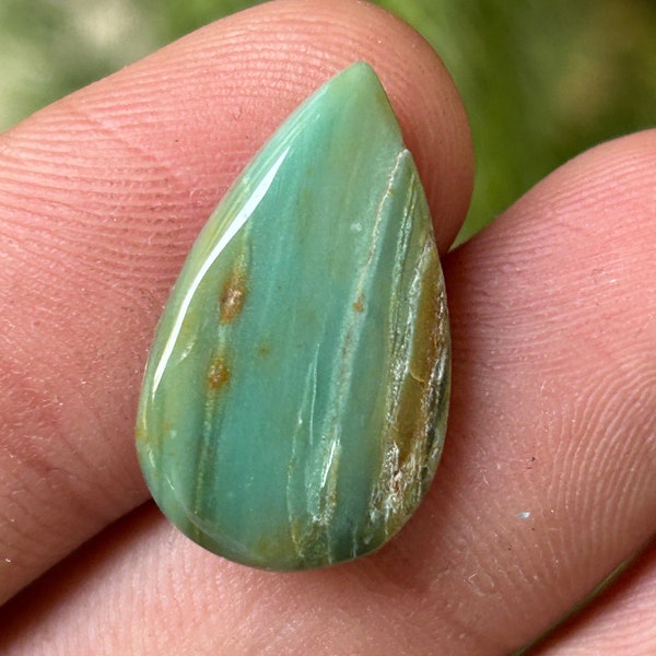 Chrysocolla Exquisite Green Natural Stone for Unique Creations Pear Shaped Chrysocolla Stone Tranquil Elegance for Your Creations