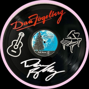 Dan Fogelberg Themed Vinyl Record Art Created On A Recycled Copy of Dan&#39;s Hit Album Netherlands. Special ONE OF A KIND Item!!