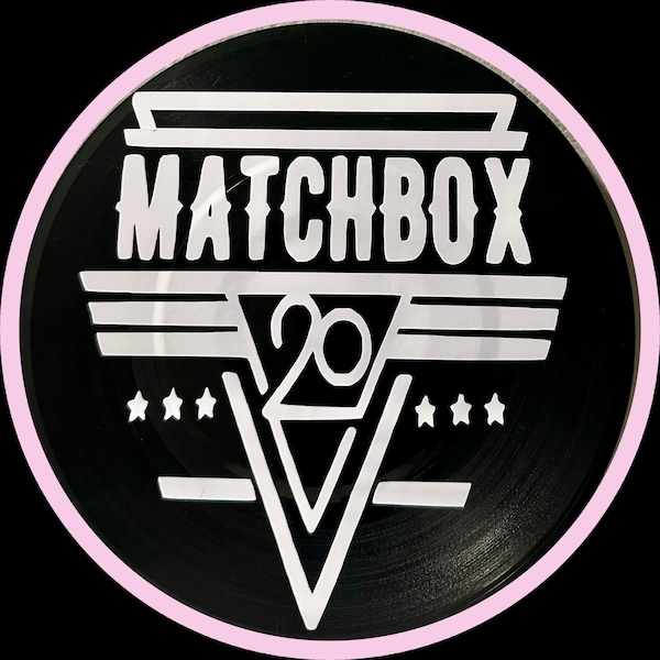 Matchbox 20 Themed Vinyl Record Wall Art Created On A Recycled 45 RPM (7 Inch) Record