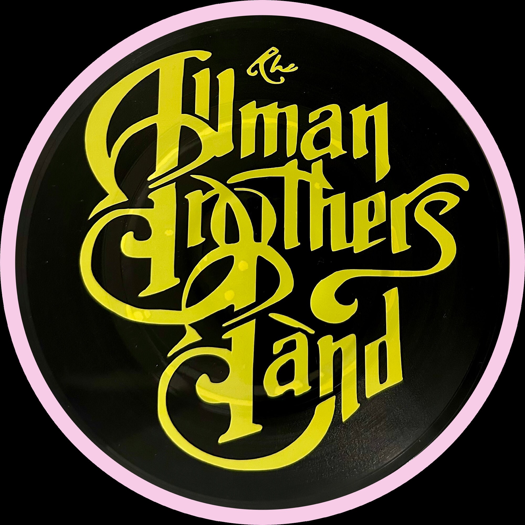 Allman Brothers Band Themed Vinyl Record Art Created on A Random