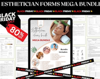 Esthetician Forms Mega Bundle – Client Consultation, Consent (Digital Download)