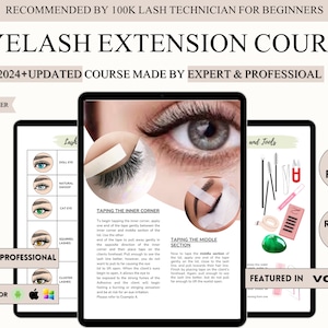 Lash Training Editable Guide | Classic Hybrid Volume Training | Eyelash Training Manual | Lash Tech Template | Lash Instructor Manual Ebook