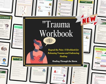 Trauma Therapy Workbook Bundle: Holistic Healing (Digital Download)