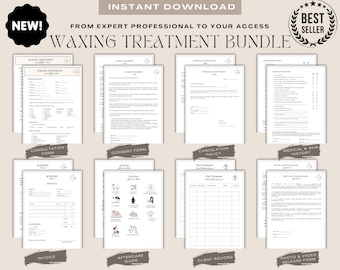 Editable Waxing Forms Bundle – Esthetician Consent & Consultation (Digital Download)