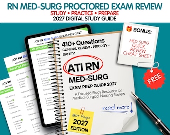 ATI RN Med-Surg Exam Prep 2027 | Nursing Practice Questions (Digital Guide)