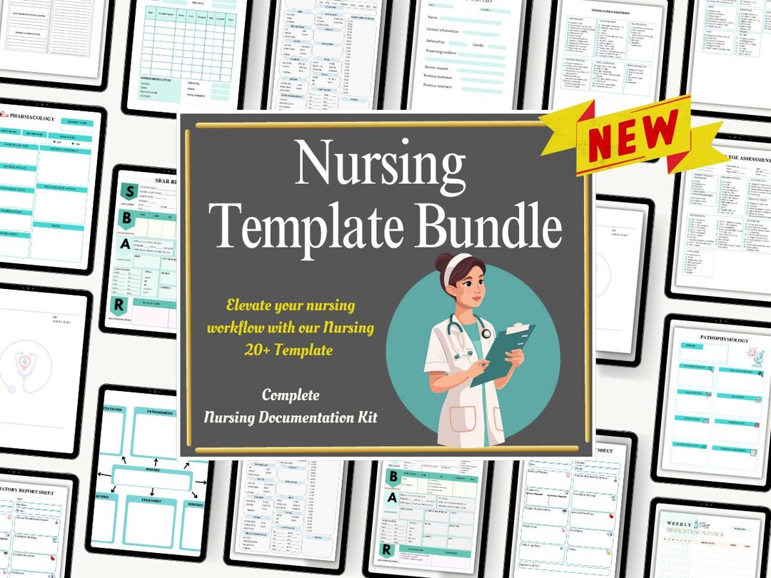 Nursing Template Bundle – Cheat Sheets, Documentation (digital Download ...