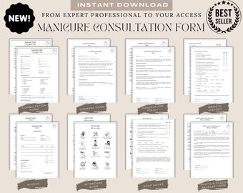 Nail Technician Forms Bundle – Editable Salon & Spa Templates (Digital Download)