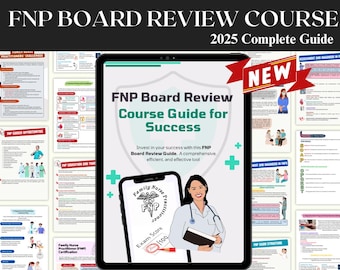 FNP Board Exam Review, Nurse Practitioner Study Guide (Digital Download)