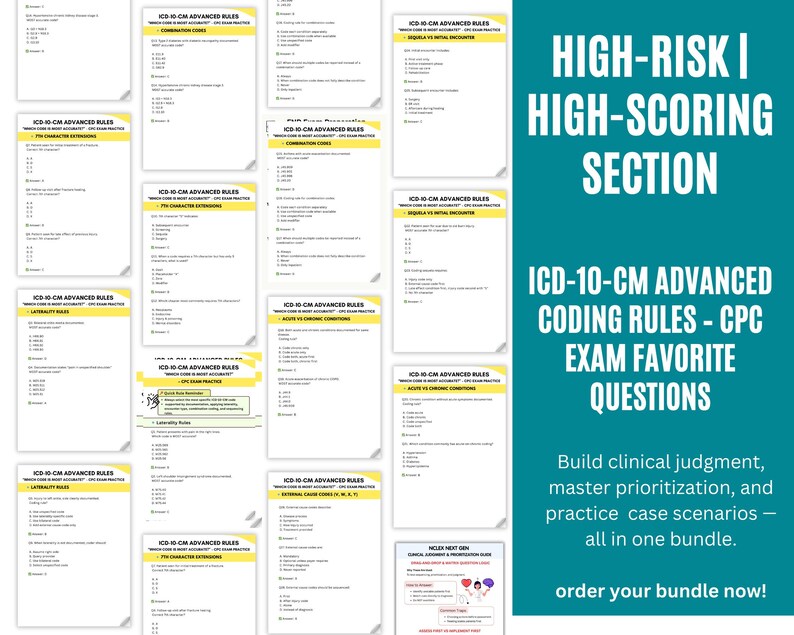 CPC Exam Study Guide 2026 | ICD-10, CPT, E/M + 200 Practice Questions ...