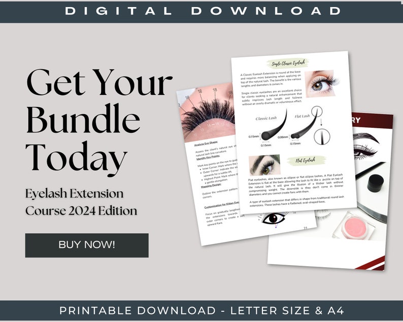 Lash Extension Training Manual | 2026 Editable Lash Guide Canva ...