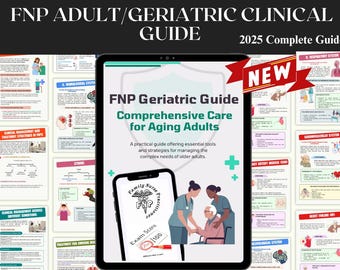 FNP Geriatric Nurse Practitioner Guide | Clinical Reference (Digital Download)