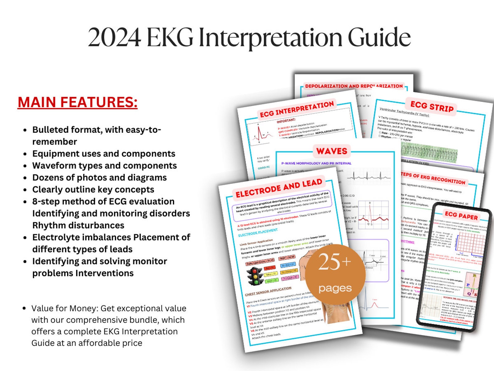 Perfect Ecg Interpretation Guide.pdf EKG Interpretation Guide – ECG Arrhythmia Cheat Sheets (digital ...