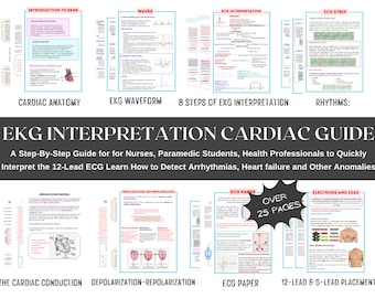 Handleiding voor ECG-interpretatie – Spiekbriefjes voor ECG-aritmieën (digitale download)