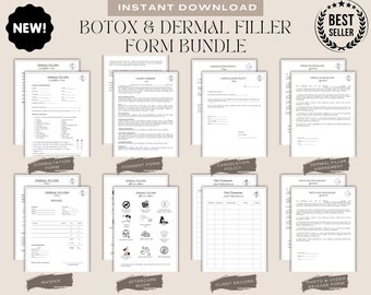 Botox & Dermal Filler Form Bundle (Instant Download)