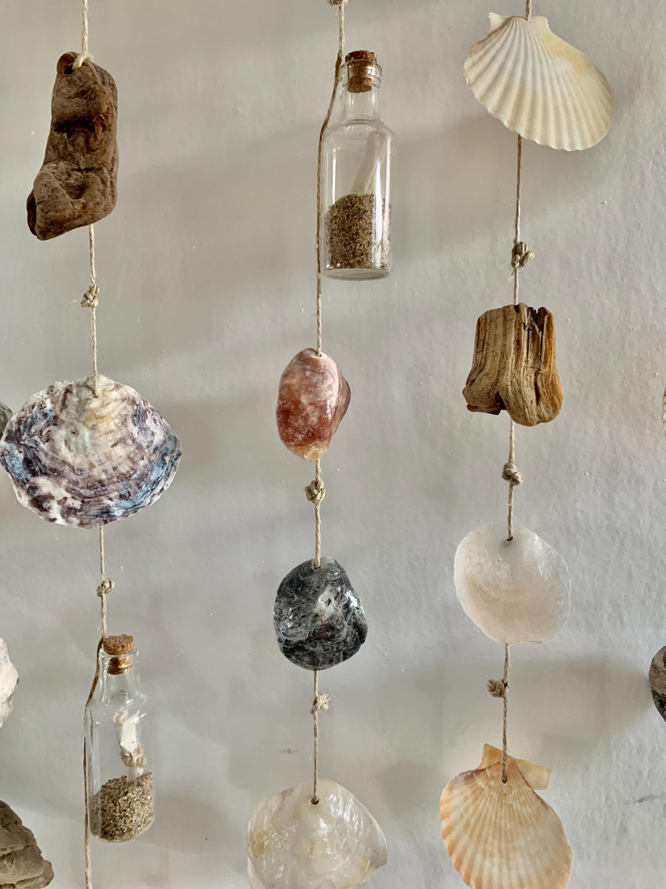 Shell Decor Subtle Mobile, Nautical Decor, Seashells, Driftwood - Etsy