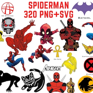 Spiderman,svgpng Bundle , Spider Man Png, Avengers Png, Superhero Png ...