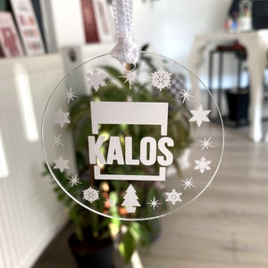 Personalized Business Logo Ornament, CoWorkers Christmas Gift, Custom Employee Gift, Logo Ornament, Holiday Company Ornament, Corporate Gift