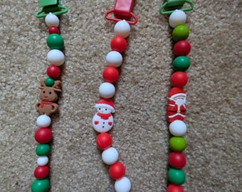 Pacifier clips - Christmas