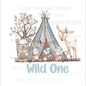 Boho Wild One boy sublimation design, PNG for sublimation, Boys first birthday sublimation design, 1st birthday instant download