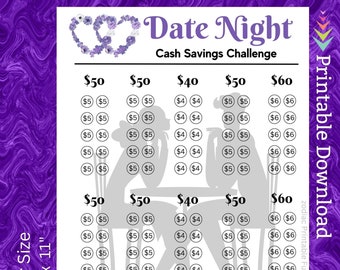 Date Night Savings Challenge Printable (PDF Download)