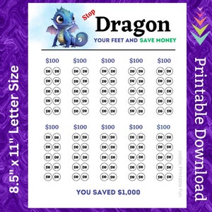1k Savings Challenge Printable for 1000 Dollars Money Saving Fund for Family Sinking Fund for Cash Saving Paycheck Budget Savings Tracker