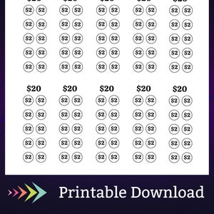 Low Income Savings Challenge Printable for Family Cash Budgeting Goal for Paycheck Money Saving Sinking Fund for Low Budget Savings Tracker