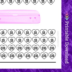 Paper Cutter Savings Challenge Printable for Hobby Craft Design Vinyl Cutting Machine Money Saving Fund for Plotter Cut Sticker Cash Tracker