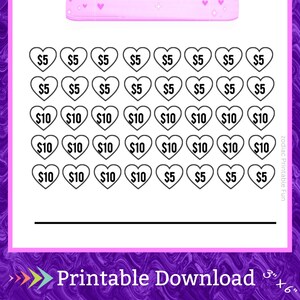 A6 Paper Cutter Savings Challenge Printable for Hobby Craft Design Vinyl Cut Machine Money Saving Fund for Crafters Plotter Machine Fund