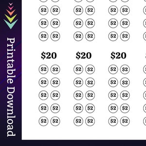 Eyeglasses Savings Challenge Printable for Eye Exam Money Saving Sinking Fund for Vision Cash Stuffing Savings Tracker for Men Women Kids