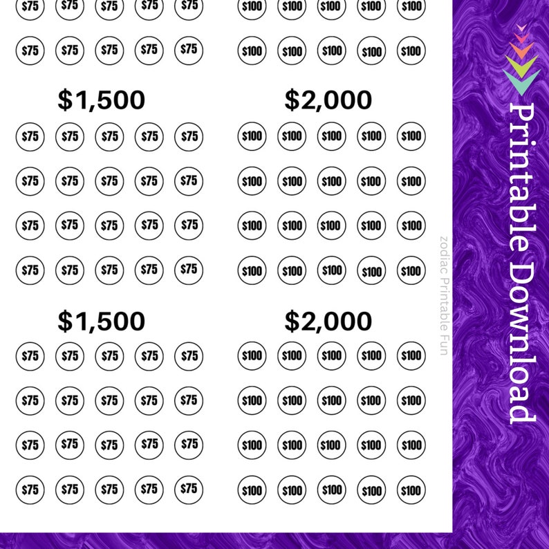 Plastic Surgery Cash Savings Challenge Printable