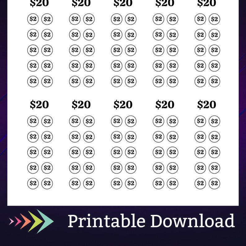 Eyeglasses Savings Challenge Printable for Eye Exam Money Saving Sinking Fund for Vision Cash Stuffing Savings Tracker for Men Women Kids