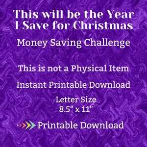 Christmas Savings Challenge Printable for Christmas Countdown Cash Saving Budget for Family Xmas Gift Shopping Money Fund for Kids Presents