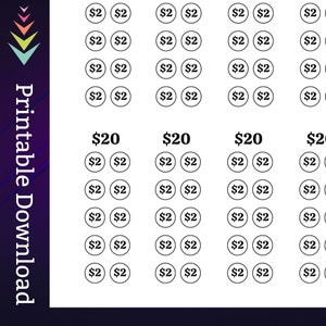 Low Income Savings Challenge Printable for Family Cash Budgeting Goal for Paycheck Money Saving Sinking Fund for Low Budget Savings Tracker