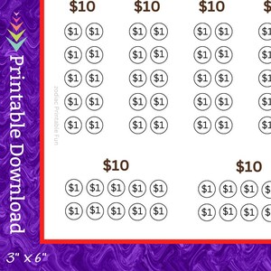A6 Handbag Savings Challenge Printable Ladies Purse Money Saving Fund for Women Shoulder Bag Cash Savings Budget for Birthday Gift for her