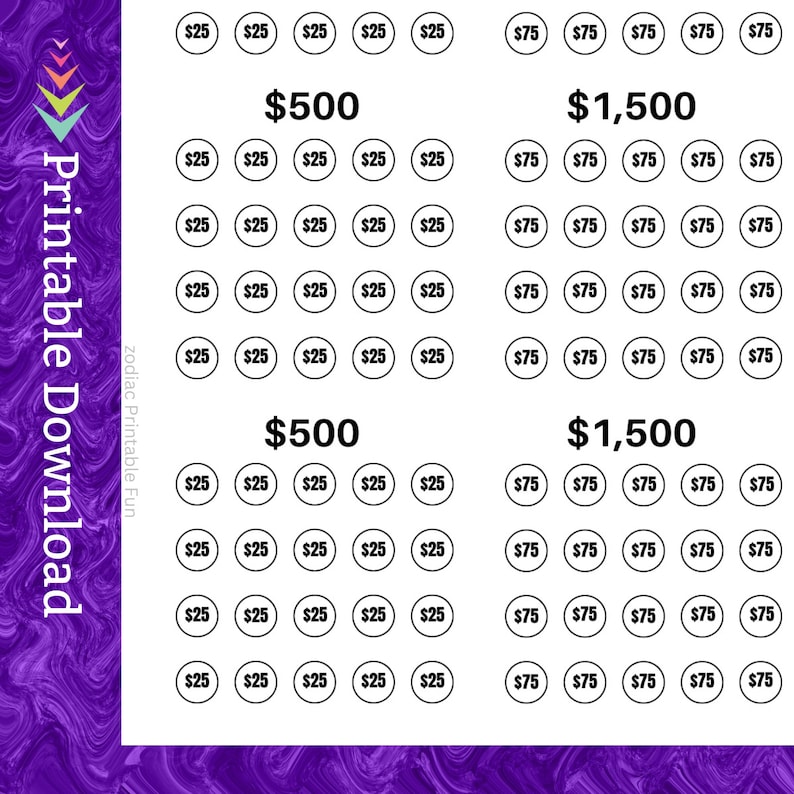 Plastic Surgery Cash Savings Challenge Printable