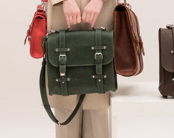 Crossbody laptop bag womens, Womens laptop bag 14 inch, Satchel laptop bag 13 inch, Work laptop bag, Crossbody satchel bag, Briefcase bag
