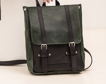 Leder Rucksack für Frauen,Leder Laptop Rucksack,Frauen Rucksack,Arbeitsrucksack,Leder Rucksack Geldbörse,Stadt Rucksack,Minimalistischer Rucksack