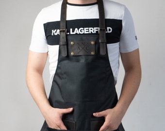 Canvas apron men Christmas gift,Personalized apron logo,Apron for men leather,Woodworking apron custom,Apron with pockets personalized