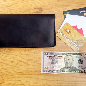 Leather long wallet,Mens coat wallet,Engraved long wallet,Long wallets for men,Personalized long wallet,Tall wallet,Long bifold wallet image 7