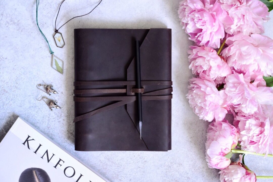 Leather Journal Refillable a5 Binder 6 Ring leather Binder 3 Ring three