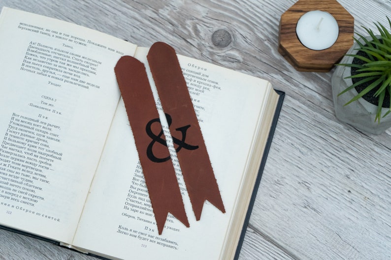 Leather bookmark personalized,3rd anniversary bookmark,Leather anniversary bookmark,Custom quote bookmark,Book lover Christmas gift image 7